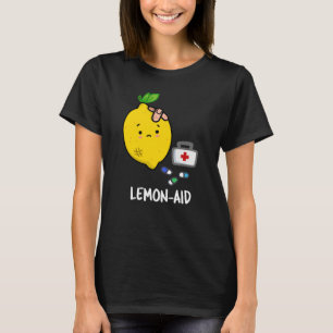 レモンエイドおもしろいファーストエイドレモンプンダーク Tシャツ