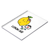 レモンエイド 面白い ファーストエイド レモン パン   ノートブック (左側)