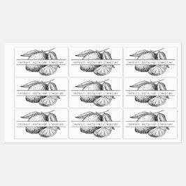 レモンエッセンシャル油スプレーボトル防水 ラベル