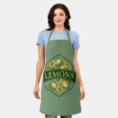 レモンエプロン – カスタマイズ エプロン (着用した状態)