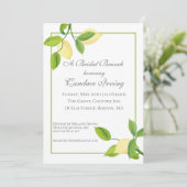 レモンエレガントズブライダルシャワーブランチ招待状 招待状 (スタンド正面)