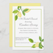 レモンエレガントズブライダルシャワーブランチ招待状 招待状 (正面/裏面)