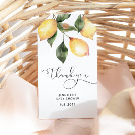 レモンエレガント赤ちゃんシャワーギフトラベル ギフトタグ