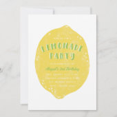 レモンエードパーティーの招待状 - ライム 招待状 (正面)