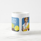 レモンオオムギ水ラベル コーヒーマグカップ (中央)