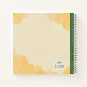 レモンオダマキ（植物）花パーソナライズされた組成物 ノートブック (裏面)