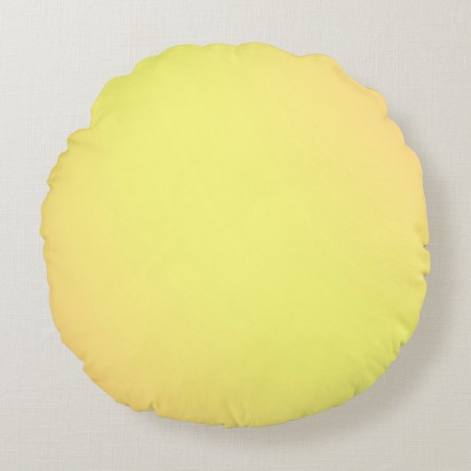 レモンオレンジのテクスチャカラー、ラウンドクッション ラウンドクッション (正面)