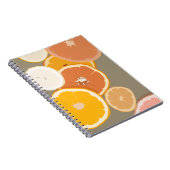 レモンオレンジグレープフルーツシトラスアートノート ノートブック (右側)