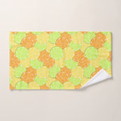 レモンオレンジライムの果物 バスタオルセット (ハンドタオル)