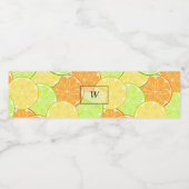 レモンオレンジライムフルーツパーソナライズされたの実 ペットボトルラベル (シングルラベル)