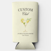 レモンカクテルラグジュアリーソーシャルクラカスタムブ スリム缶クーラー (正面)