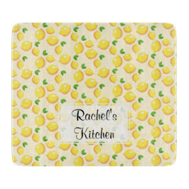 レモンカスタマイズ可能なガラスまな板- カッティングボード