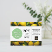 レモンカスタムクーポン割引 ポストカード (スタンド正面)