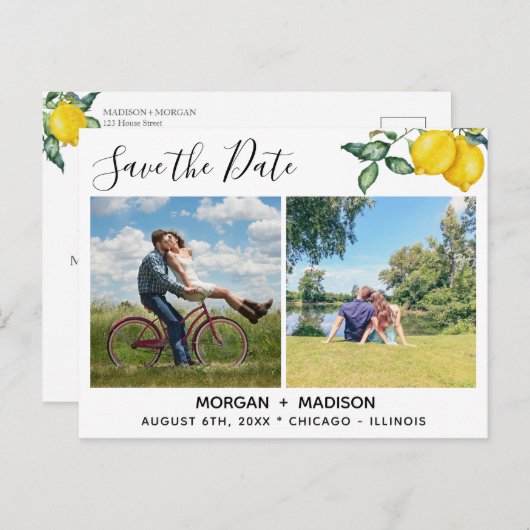 レモンカスタムズの写真が日付を救う 案内ポストカード (正面/裏面)