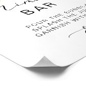 レモンカリグラフィーブライダルシャワーミモサバーサイン ポスター (角)