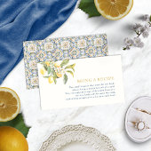 レモンカードを持ってレシピ エンクロージャーカード