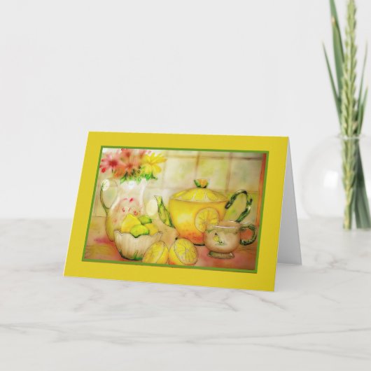 レモンカード付き紅茶 カード (正面)