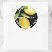 レモンカード製品ビジネスラベル ラウンドシール (バッグ)