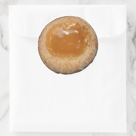 レモンカードKolacheスタンプ ラウンドシール (バッグ)