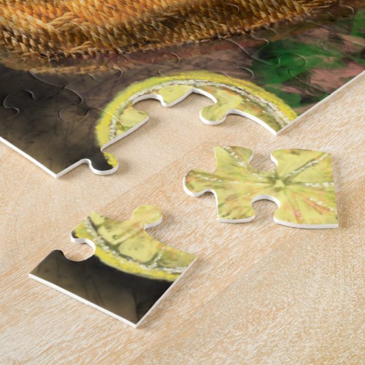 レモンガーデンのファームガールがレモネードを生む ジグソーパズル (側面)