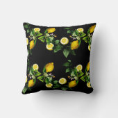 レモンガーデンの夏のパターン クッション (裏面)