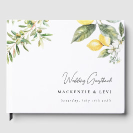 レモンガーデンエレガントウォーター結婚カラーズゲストブック ゲストブック