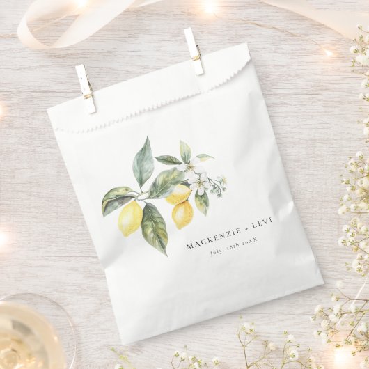 レモンガーデン地中海の結婚ズ フェイバーバッグ (クリップ留めされた状態)