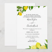 レモンガーデン　ウェディング　ご招待 招待状 (正面/裏面)