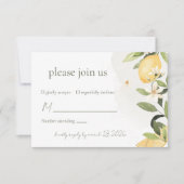 レモンキス ウェディング RSVP カード (正面)