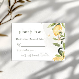 レモンキス ウェディング RSVP カード