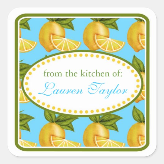 レモンキッチンシール スクエアシール (正面)