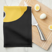 レモンキャラクター、グーグルの目で甘いフルーツ キッチンタオル (四つ折り)