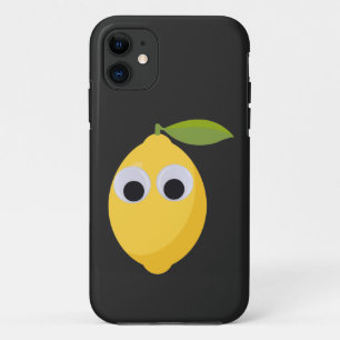 レモンキャラクター、グーグルの目で甘いフルーツ iPhone 11 ケース