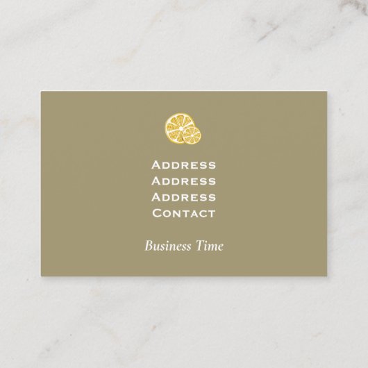 レモンクラフトアッシュグレー 名刺 (裏面)