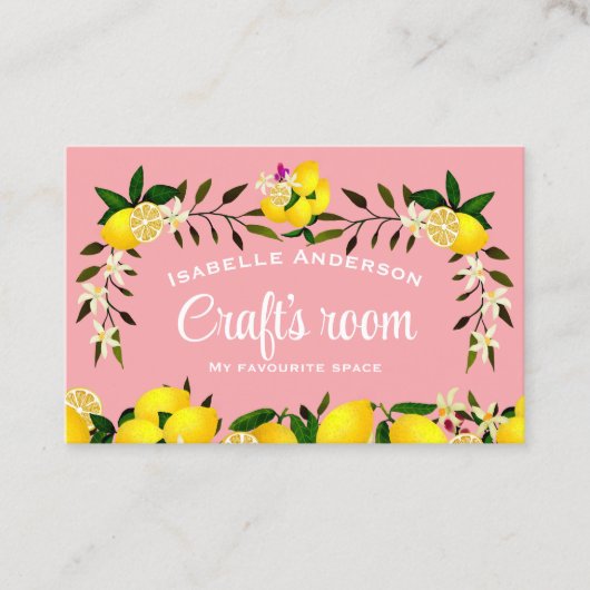 レモンクラフトピーチ 名刺 (正面)