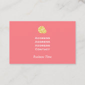 レモンクラフトピーチ 名刺 (裏面)