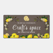 レモンクラフトブラウン デスクマット (正面)