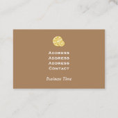 レモンクラフトブラウン 名刺 (裏面)