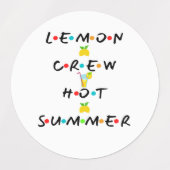 レモンクルーの暑い夏 ラベル (デザイン2)