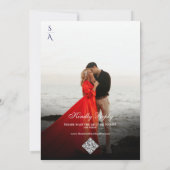 レモンクレストブルーメディテラン結婚アンタイル 招待状 (裏面)