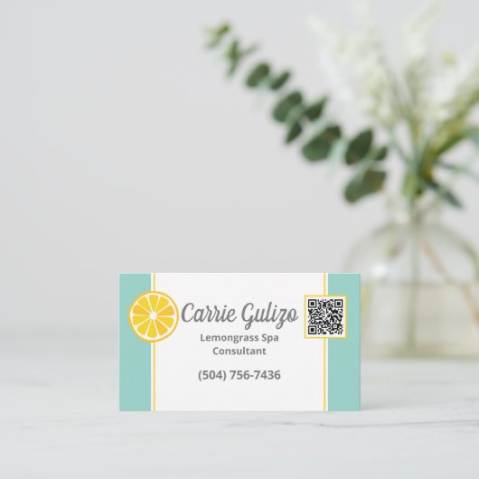 レモングラススパ名刺 名刺 (スタンド正面)