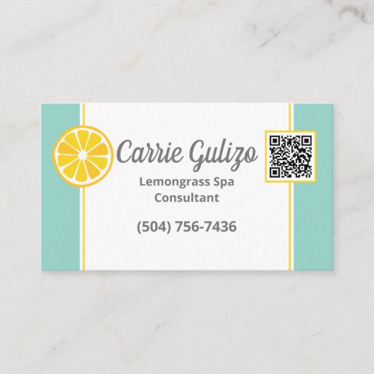 レモングラススパ名刺 名刺 (正面)