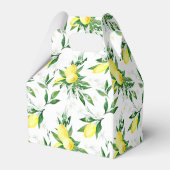 レモングリーナリーブロッサム結婚式の引き出物ボックス フェイバーボックス (裏面サイド)