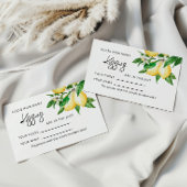 レモングリーナリー何人のキスゲームカード プレイスカード