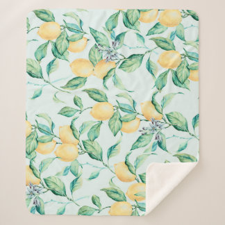 レモングリーンウォーター色：シームレスロマンス シェルパブランケット