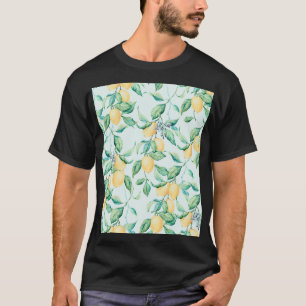 レモングリーンウォーター色:シームレスロマンス Tシャツ