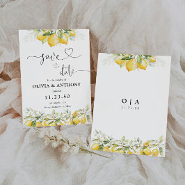 レモングリーンシトラスは日付カードを保存 セーブザデート