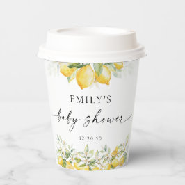 レモングリーンシトラスベビーシャワー紙カップ 紙コップ