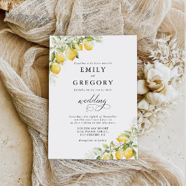 レモングリーンシトラス結婚式招待状 招待状