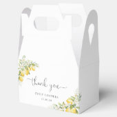 レモングリーンシトラス赤ちゃんシャワーお気に入りボックス フェイバーボックス (オープン)